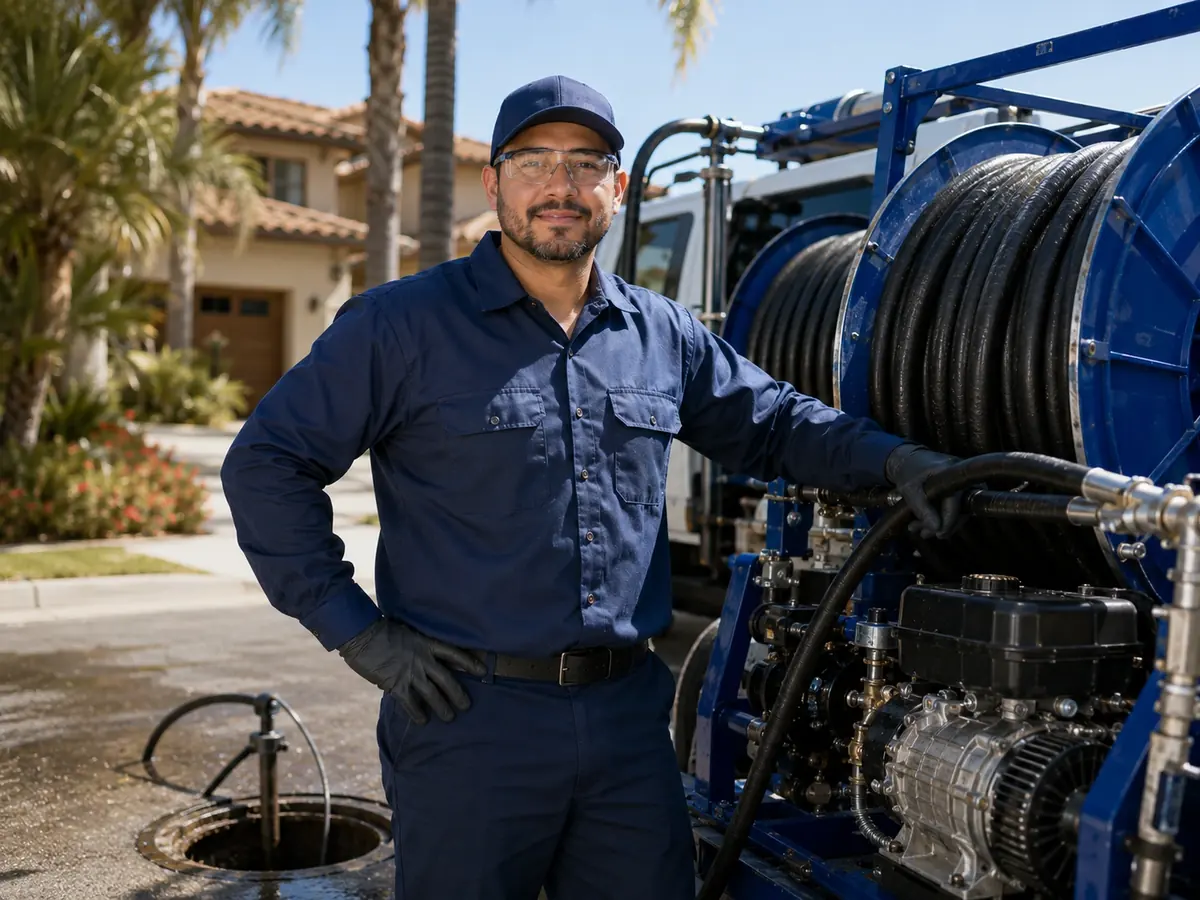Hydro jet sewer cleaning in Posey
