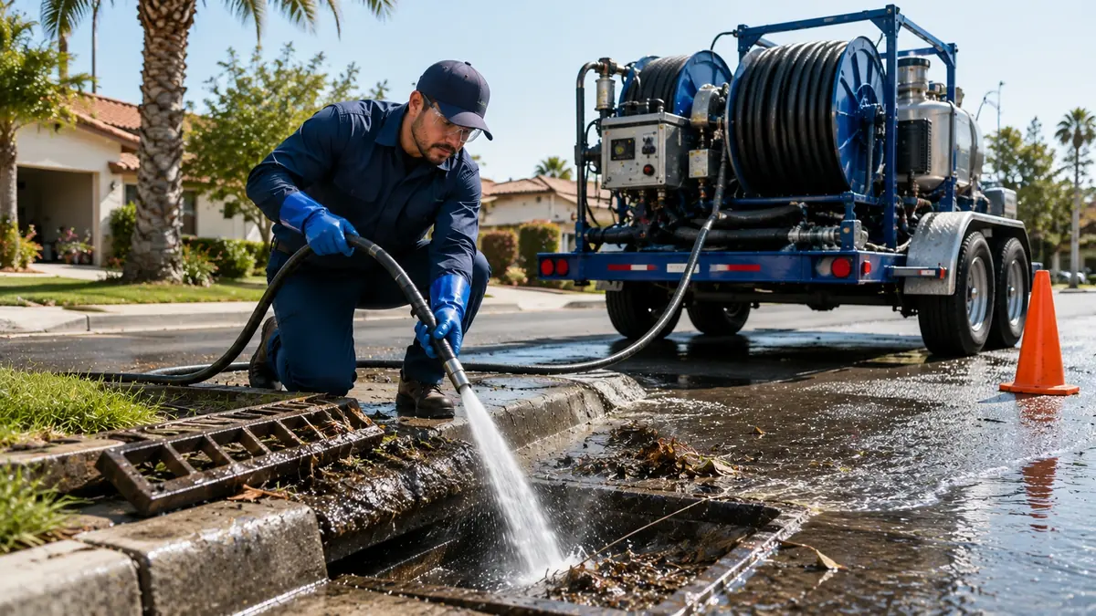 Storm Drain Hydro Jet Cleaning in Posey